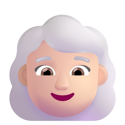 Femme: Peau Claire, Cheveux Blancs