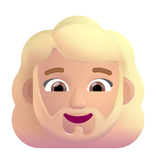 Femme: Peau Moyennement Claire, Barbe