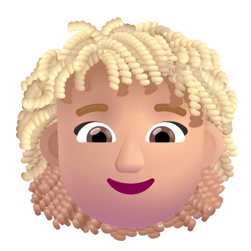 Femme: Peau Moyennement Claire, Cheveux Bouclés
