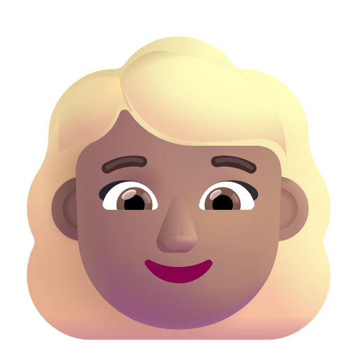 Femme: Peau Moyenne, Cheveux Blonds