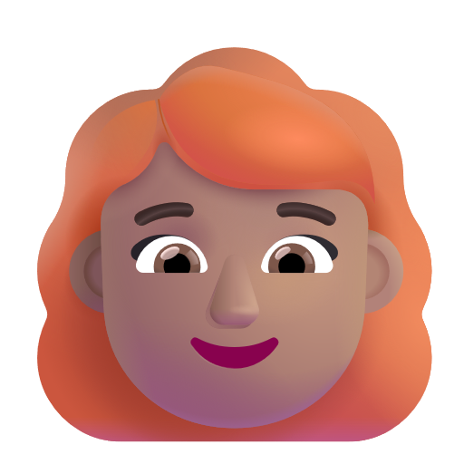 Femme: Peau Moyenne, Cheveux Roux