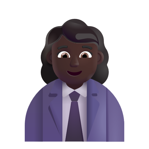 Employée De Bureau: Peau Foncée