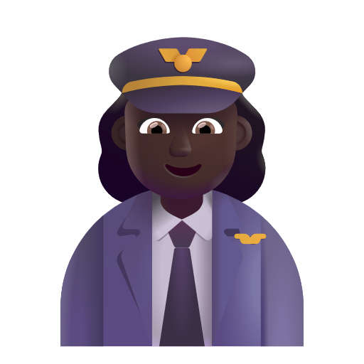 Pilote Femme: Peau Foncée