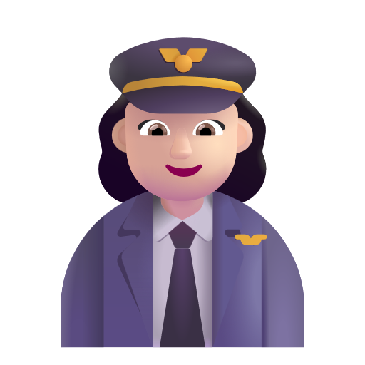 Pilote Femme: Peau Claire