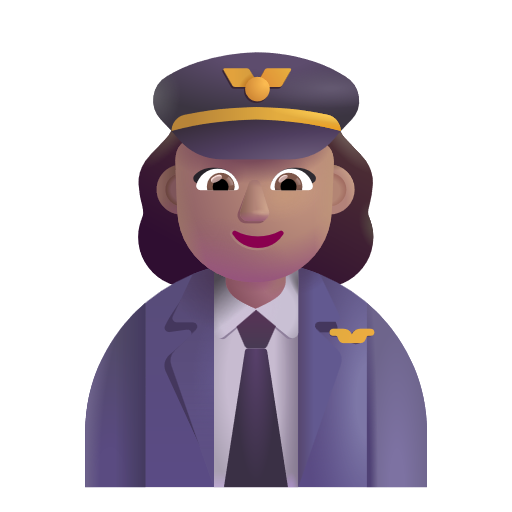 Pilote Femme: Peau Moyenne