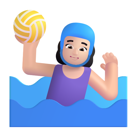 Joueuse De Water-Polo: Peau Claire