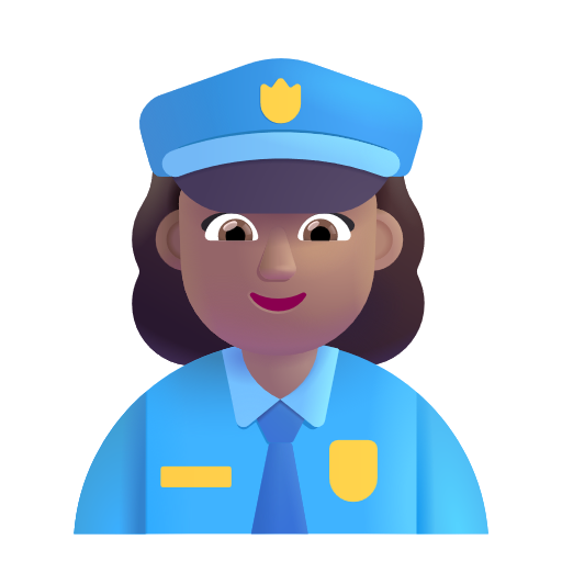 Policière: Peau Moyenne
