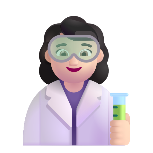 Scientifique Femme: Peau Claire