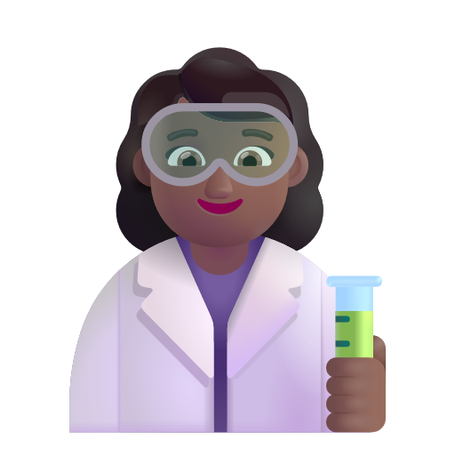 Scientifique Femme: Peau Moyennement Foncée