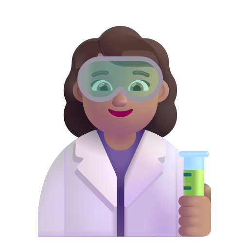 Scientifique Femme: Peau Moyenne