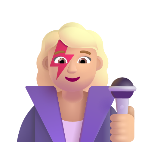 Chanteuse: Peau Moyennement Claire