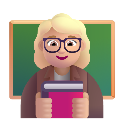 Enseignante: Peau Moyennement Claire