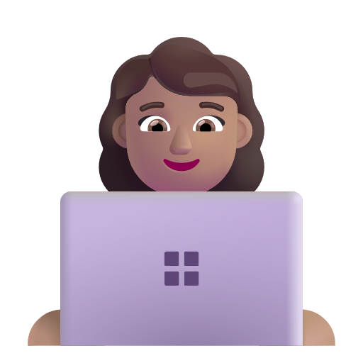 Informaticienne: Peau Moyenne