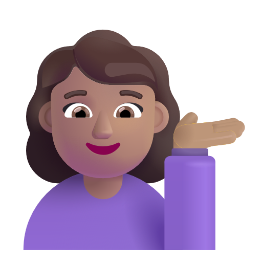 Femme Paume Vers Le Haut: Peau Moyenne