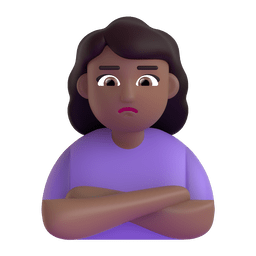 होठ निकली हुई महिला: मध्यम-गहरे रंग की त्वचा