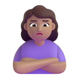 होठ निकली हुई महिला: मध्यम रंग की त्वचा