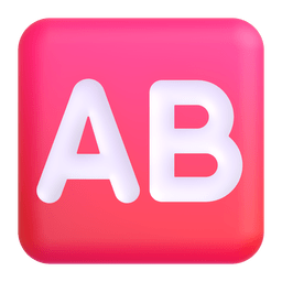 AB Button (Blood Type) AB Button (Blood Type)
