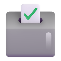 Ballot Box with Ballot Ballot Box with Ballot