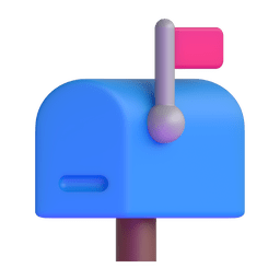 Closed Mailbox with Raised Flag Closed Mailbox with Raised Flag