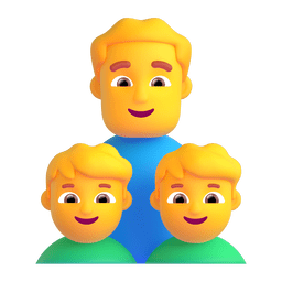 家庭：男人，男孩，男孩
