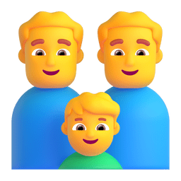 家庭：男人，男人，男孩