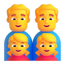 家庭：男人，男人，女孩，女孩