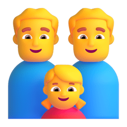 家庭：男人，男人，女孩