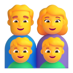 家庭：男人，女人，男孩，男孩