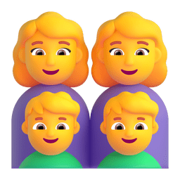 家庭：女人，女人，男孩，男孩