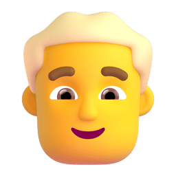 男人：金发