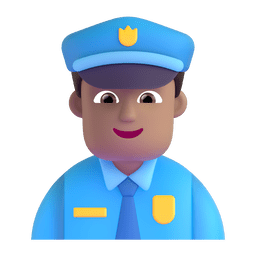 男警察：中等肤色