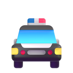 迎面驶来的警车