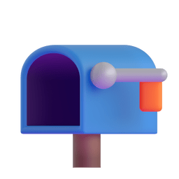 Open Mailbox with Lowered Flag Open Mailbox with Lowered Flag
