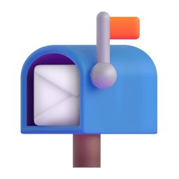 Open Mailbox with Raised Flag Open Mailbox with Raised Flag