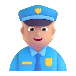 警察：中等浅肤色