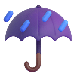 Umbrella with Rain Drops Umbrella with Rain Drops