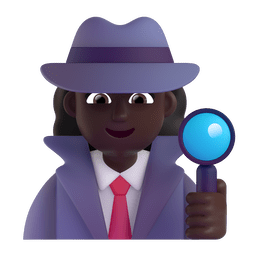 Woman Detective: Dark Skin Tone Woman Detective: Dark Skin Tone