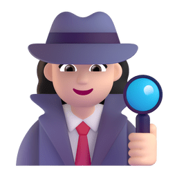 Woman Detective: Light Skin Tone Woman Detective: Light Skin Tone