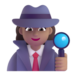 Woman Detective: Medium Skin Tone Woman Detective: Medium Skin Tone