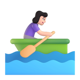 女生划船：较浅肤色
