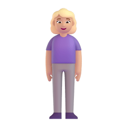 站立的女人：中等浅肤色
