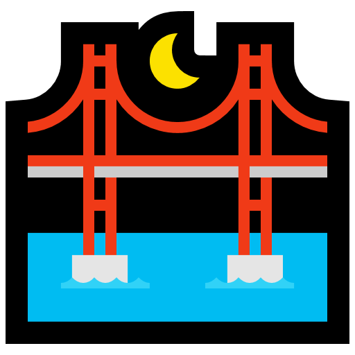 Brug bij nacht
