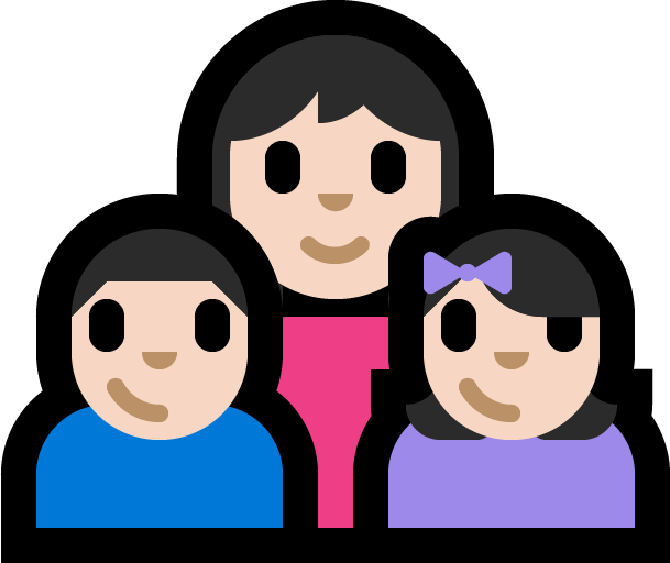 Familie - Vrouw: Lichte Huidskleur, Jongen: Lichte Huidskleur, Meisje: Lichte Huidskleur