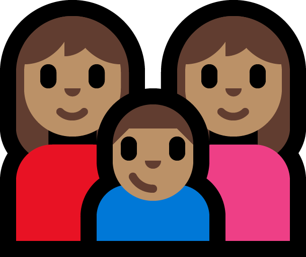 Familie - Vrouw: Gemiddelde Huidskleur, Vrouw: Gemiddelde Huidskleur, Jongen: Gemiddelde Huidskleur