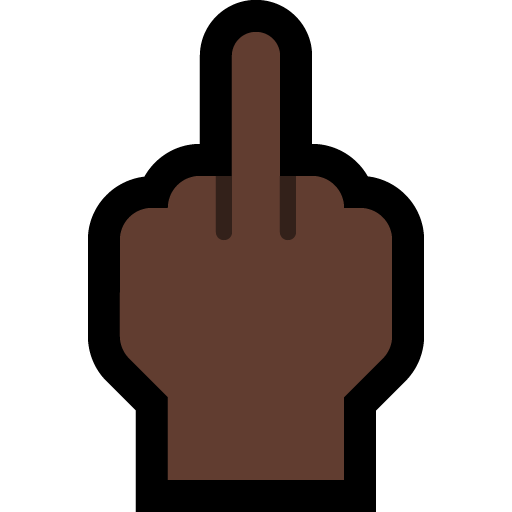 Middelvinger: Donkere Huidskleur