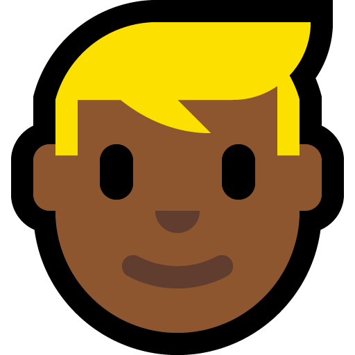 Persoon: Middeldonkere Huidskleur, Blond Haar