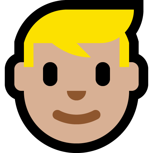 Persoon: Middellichte Huidskleur, Blond Haar