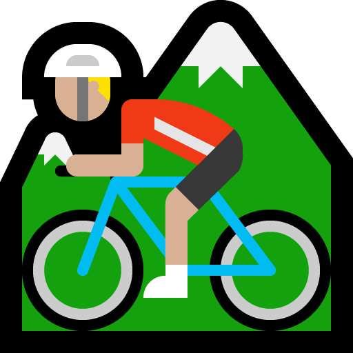 Persoon op mountainbike: Middellichte Huidskleur