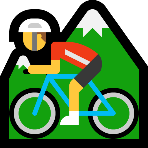 Persoon op mountainbike