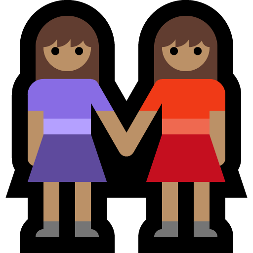 Дві жінки: Середній Відтінок Шкіри